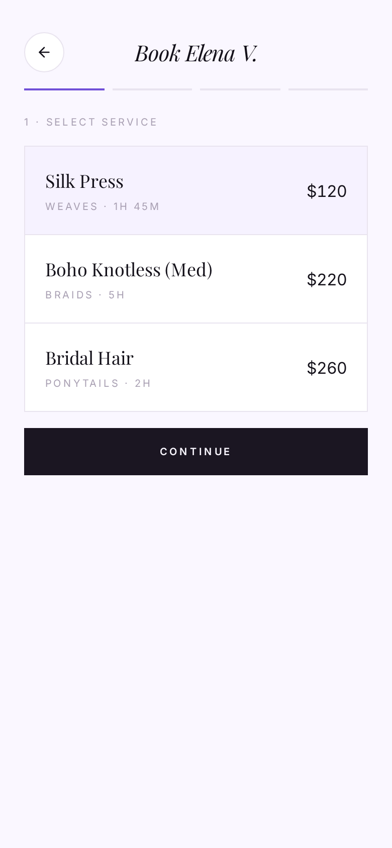 Book and pay for your appointment